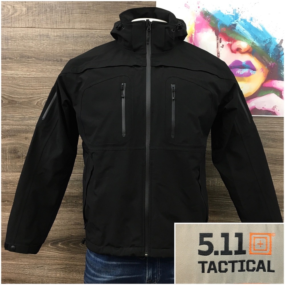 5.11 Tactical Sabre Jacket 2.0 Mens Large Black Full Zip Concealed Carry 48112‎